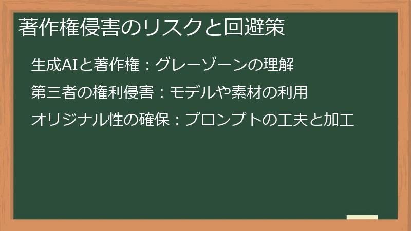 著作権侵害のリスクと回避策