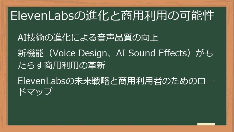 ElevenLabsの進化と商用利用の可能性