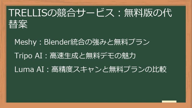 TRELLISの競合サービス:無料版の代替案