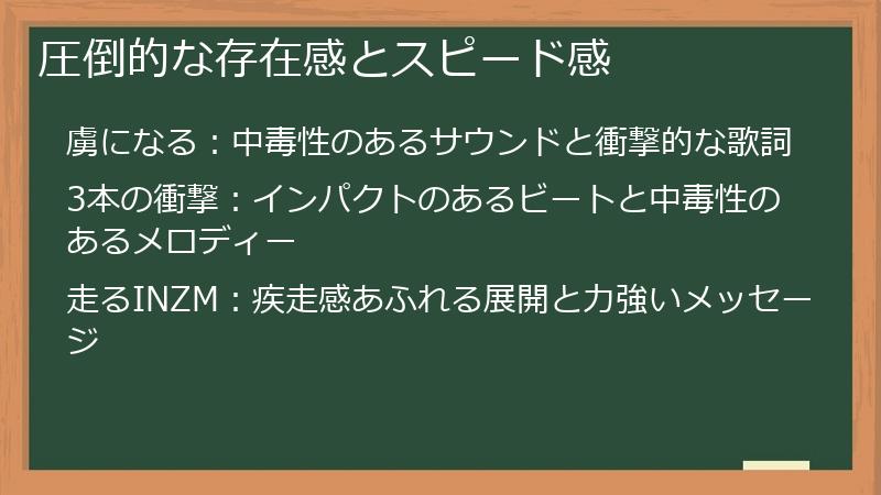 圧倒的な存在感とスピード感