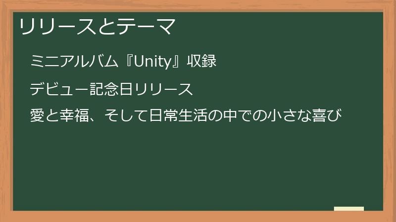 リリースとテーマ