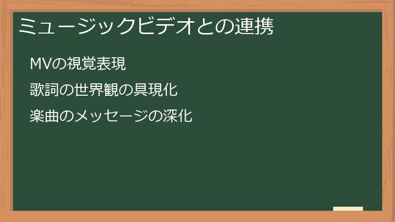 ミュージックビデオとの連携