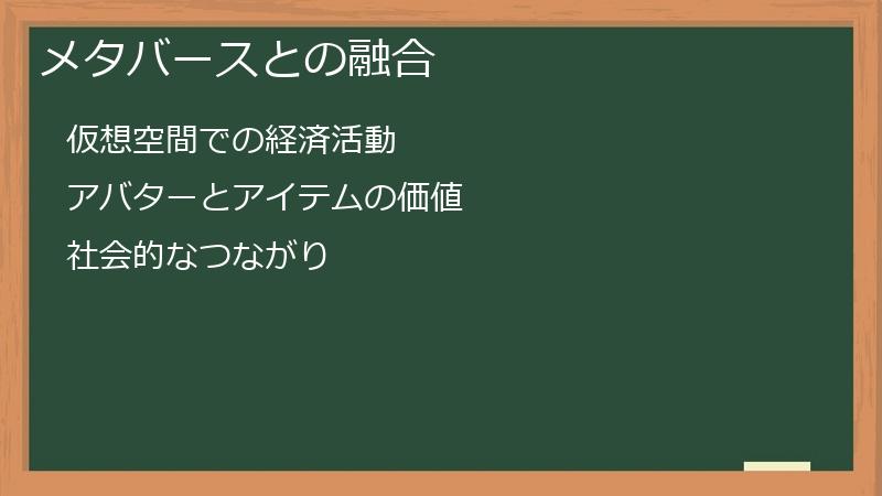 メタバースとの融合