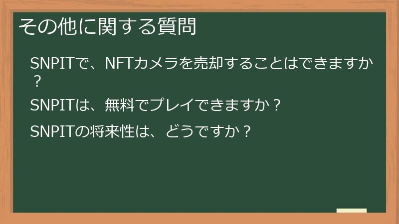 その他に関する質問