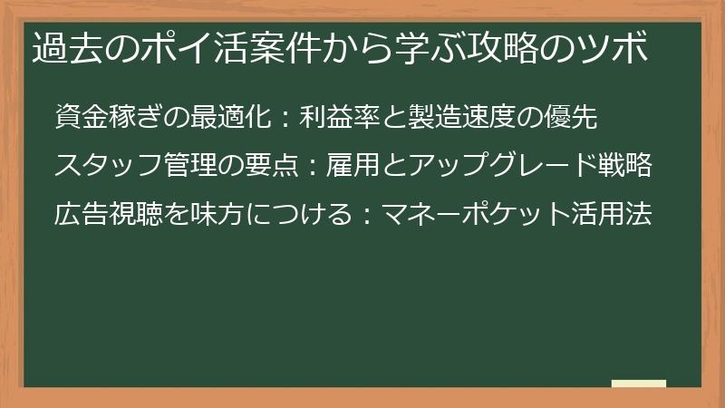 過去のポイ活案件から学ぶ攻略のツボ