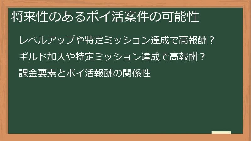 将来性のあるポイ活案件の可能性