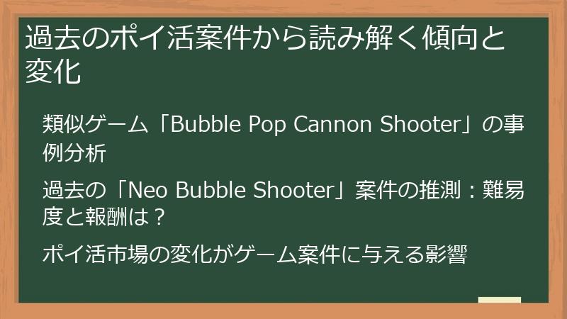 過去のポイ活案件から読み解く傾向と変化