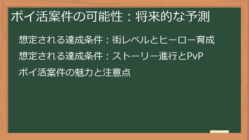 ポイ活案件の可能性：将来的な予測
