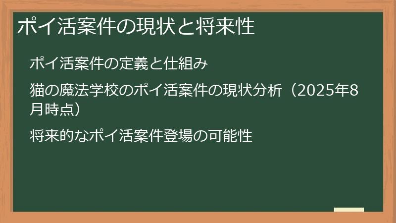 ポイ活案件の現状と将来性