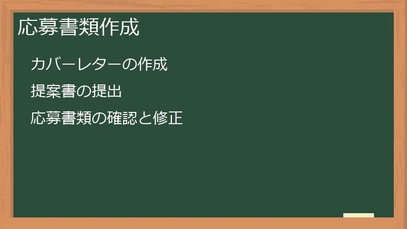 応募書類作成