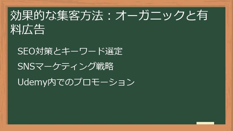 効果的な集客方法:オーガニックと有料広告