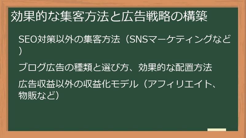 効果的な集客方法と広告戦略の構築